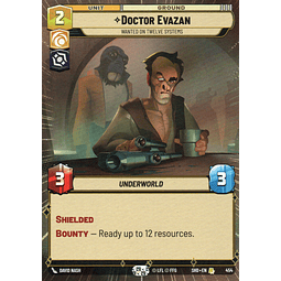 Doctor Evazan carta SWU SHD 185/262 Rare Hyperspace