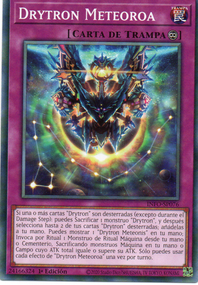 Meteoroa Drytron carta yugi INFO-EN076 Common