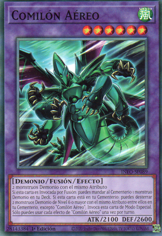 Aerial Eater carta yugi INFO-EN089 Common