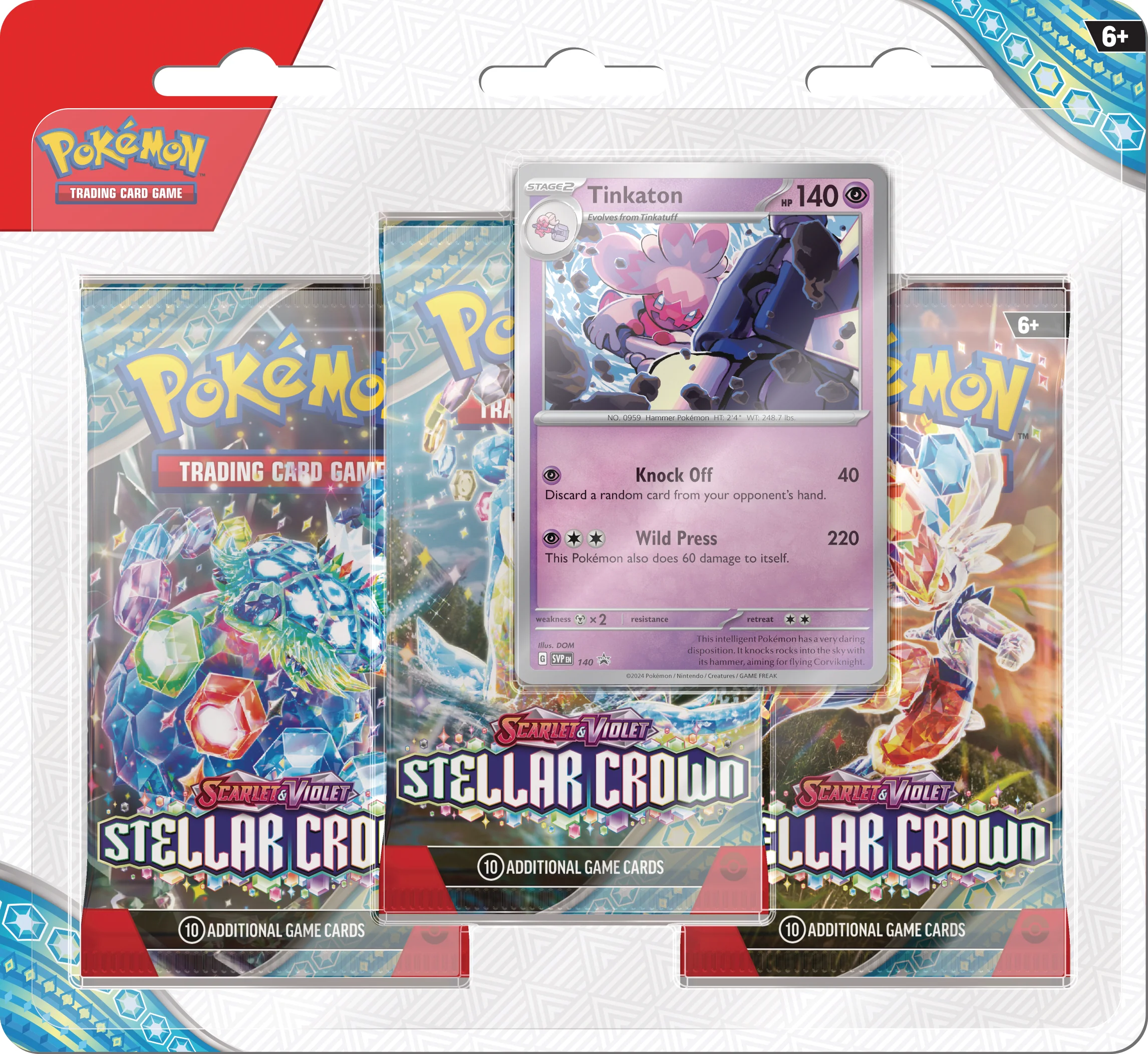 Pokemon Stellar Crown Blister Tinkaton (ingles)