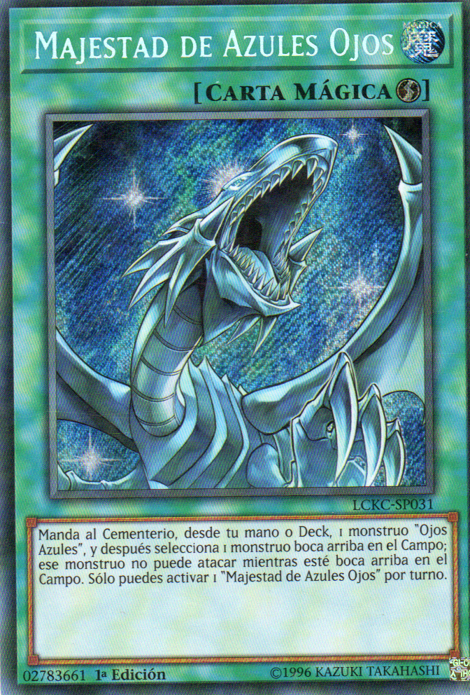 Majestad de Azules Ojos carta yugi LCKC-SP031