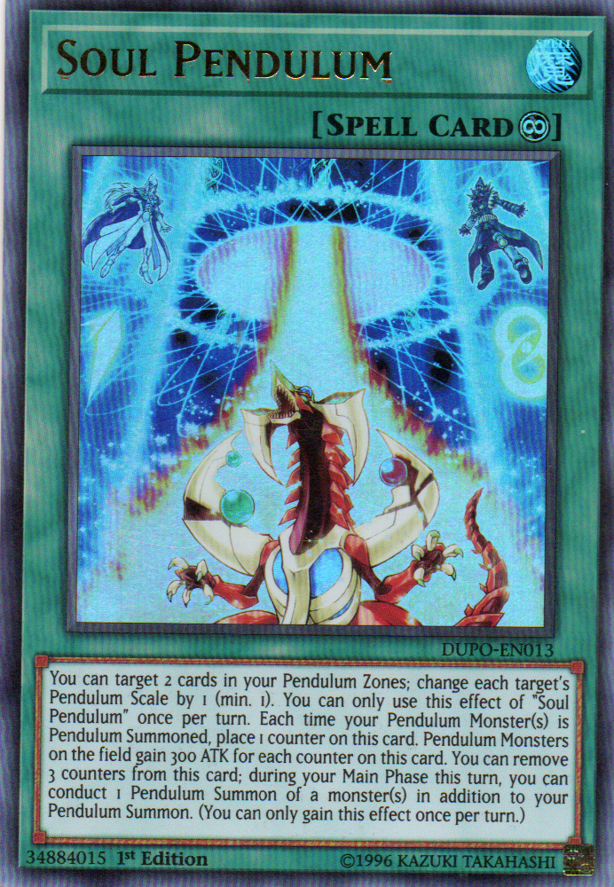 Soul Pendulum carta yugi DUPO-EN013