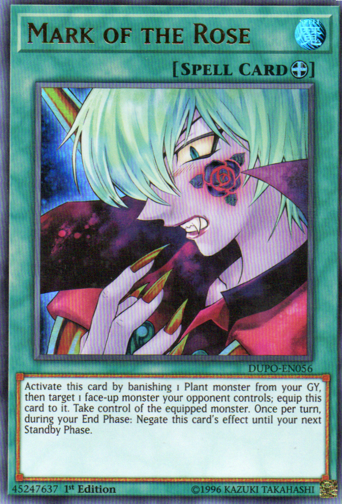 Mark of the Rose carta yugi DUPO-EN056