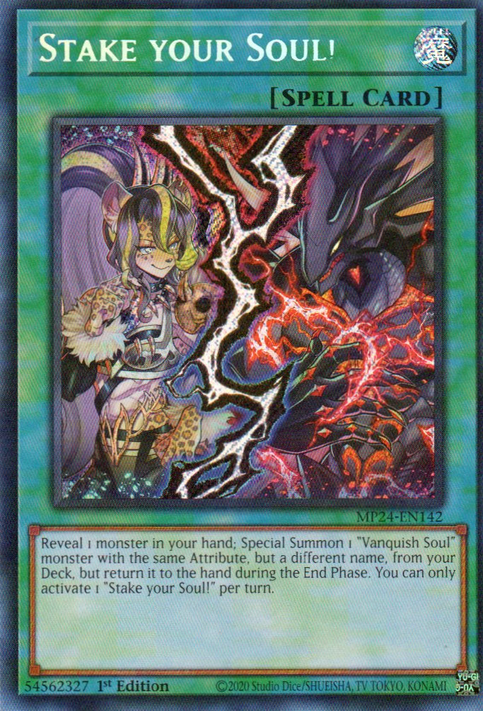 Stake your Soul! carta yugi MP24-EN142 Prismatic Secret Rare