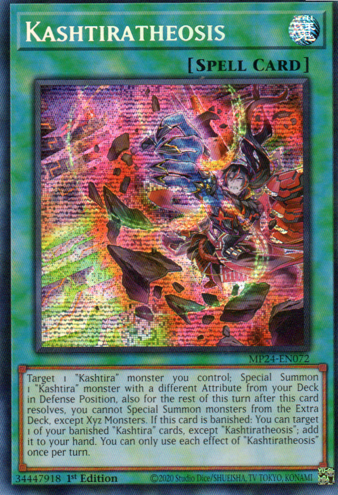 Kashtiratheosis carta yugi MP24-EN072 Prismatic Secret Rare