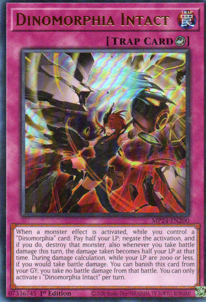 Dinomorphia Intact carta yugi MP24-EN200 Ultra Rare