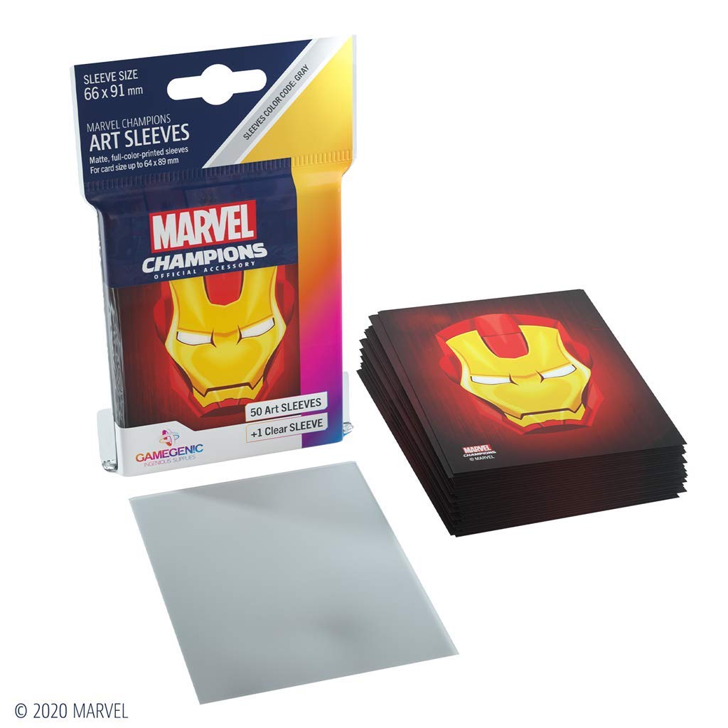 Micas Marvel Champions Art Sleeves - Iron Man 66 x 91 mm