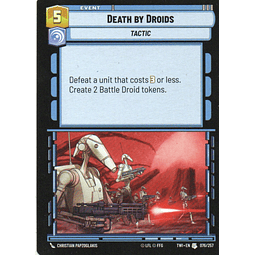 X3  Death by Droids carta swu TWI76/257 Uncommon