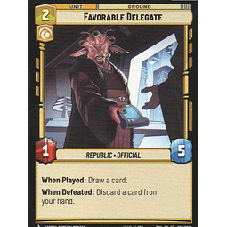 x3 Favorable Delegate carta swu TWI208/257 Common