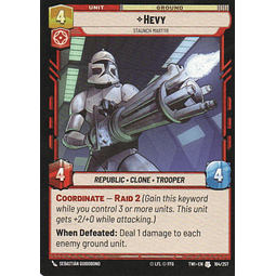 X3  HevyStaunch Martyr carta swu TWI164/257 Uncommon