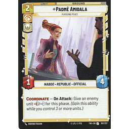 X3  Padmé AmidalaPursuing Peace carta swu TWI192/257 Uncommon