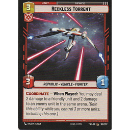 x3 Reckless Torrent carta swu TWI162/257 Common