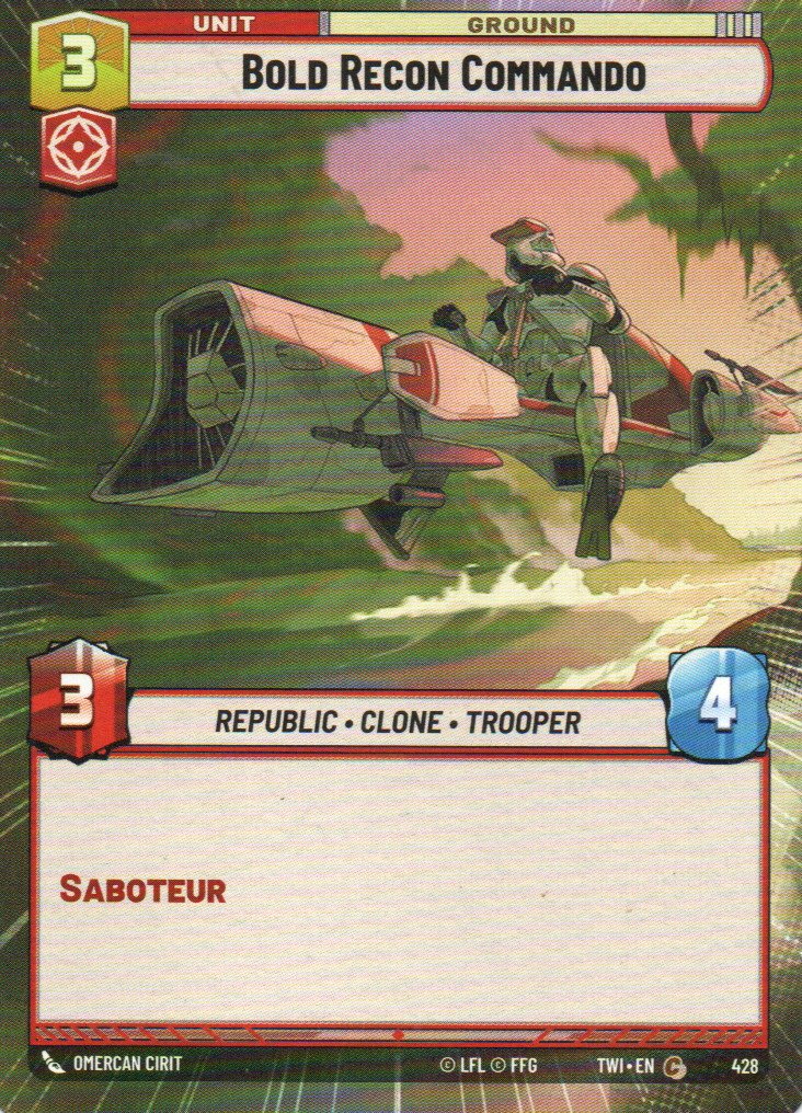Bold Recon Commando carta swu TWI161/257 Common