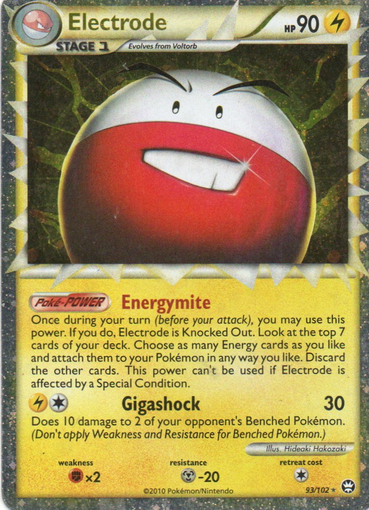 Electrode carta poke 93/102