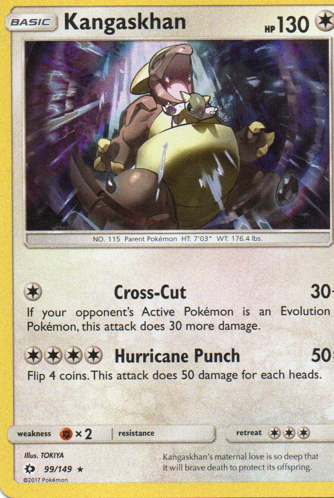 Kangaskhan carta poke EN 99/149