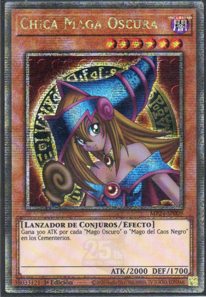 Chica Maga Oscura carta yugi MP24-SP009 Quarter Secret Rare