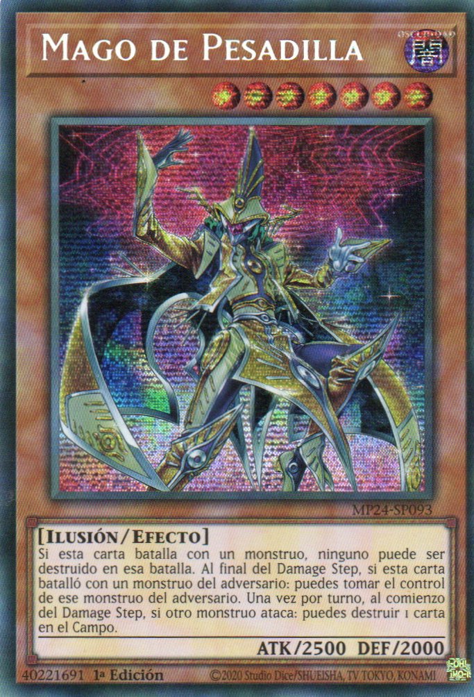 Mago de Pesadilla carta yugi MP24-SP093 Prismatic Secret Rare