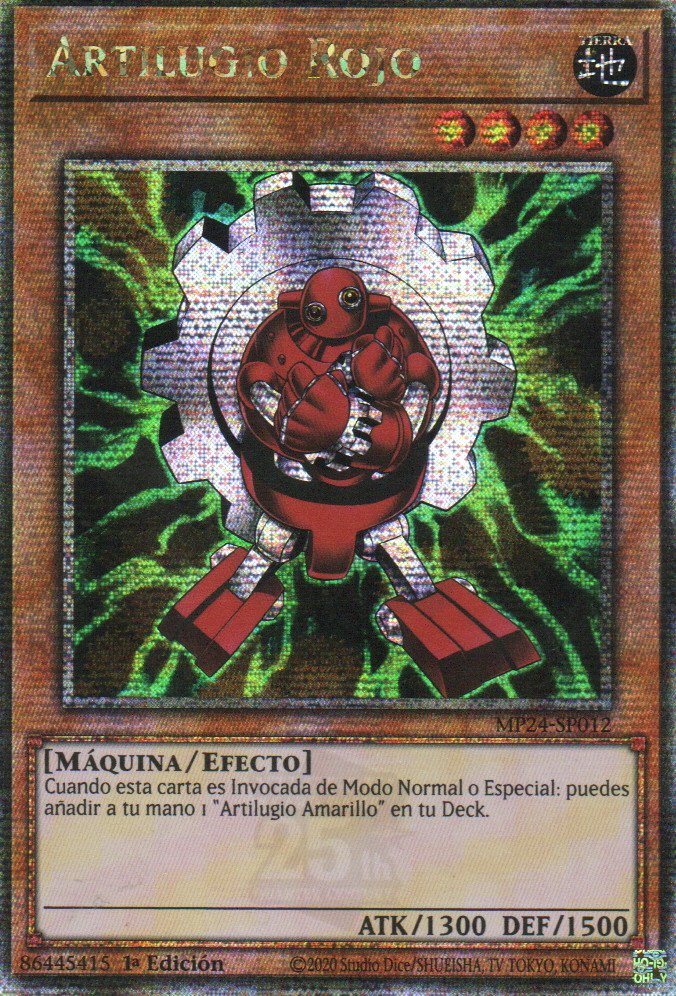 Artilugio Rojo carta yugi MP24-SP012 Quarter Secret Rare