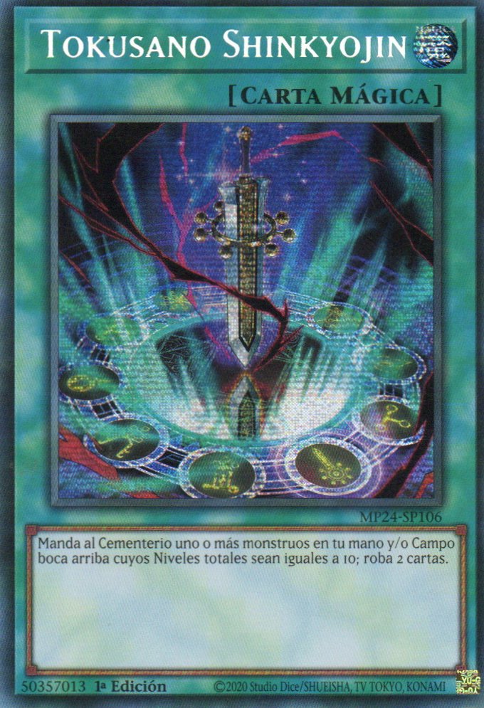 Tokusano Shinkyojin carta yugi MP24-SP106 Prismatic Secret Rare