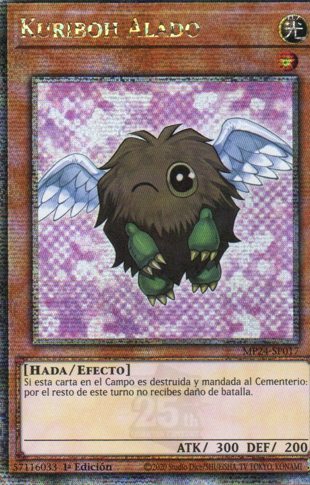 Kuriboh Alado carta yugi MP24-SP017 Quarter Secret Rare