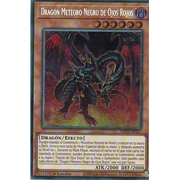 Dragon Meteoro Negro de Ojos Rojos carta yugi MP24-SP107 Prismatic Secret Rare