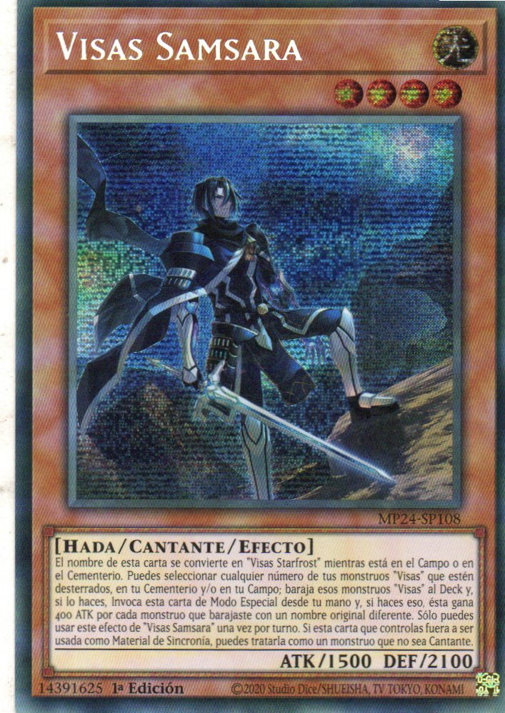 Visas Samsara carta yugi MP24-SP108 Prismatic Secret Rare