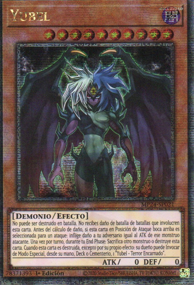 Yubel carta yugi MP24-SP021 Quarter Secret Rare