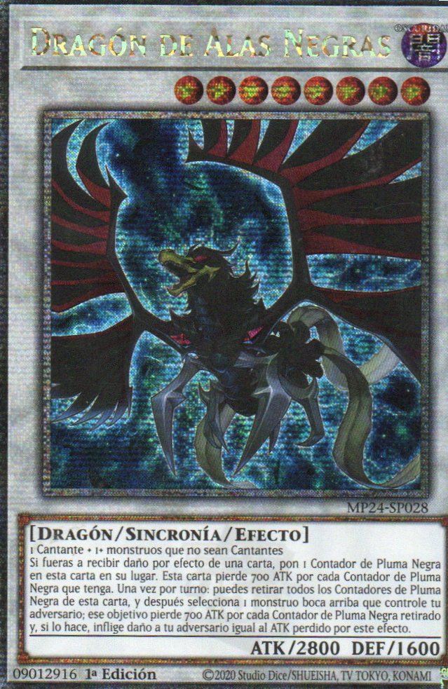Dragon de Alas Negras carta yugi MP24-SP028 Quarter Secret Rare