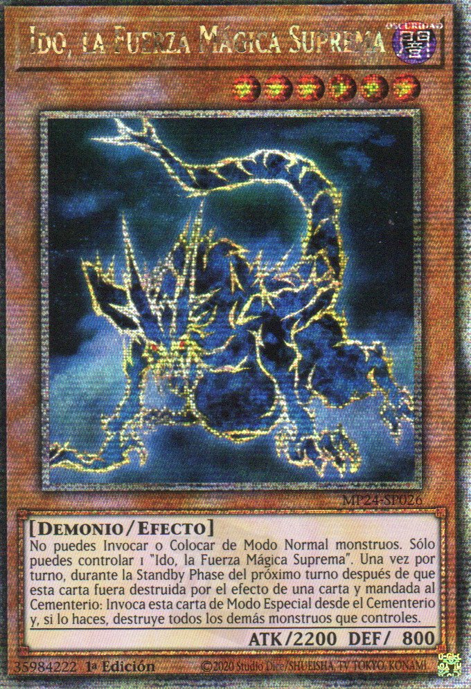 Ido, la Fuerza Magica Suprema carta yugi MP24-SP026 Quarter Secret Rare