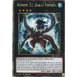 Numero 32: Draco Tiburon carta yugi MP24-SP033 Quarter Secret Rare