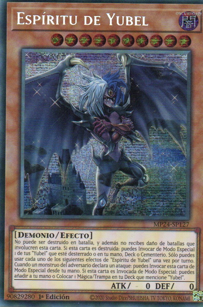 Espiritu de Yubel carta yugi MP24-SP127 Prismatic Secret Rare