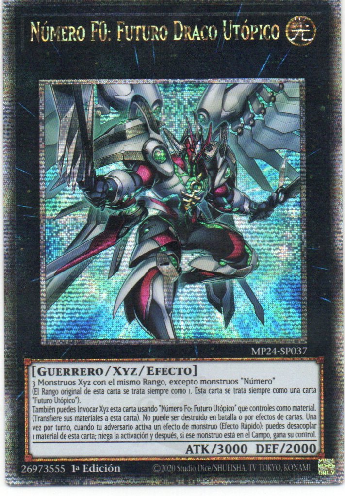 Numero F0: Futuro Draco Utopia carta yugi MP24-SP037 Quarter Secret Rare