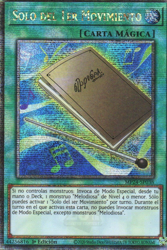 Solo del 1er Movimiento carta yugi MP24-SP038 Quarter Secret Rare