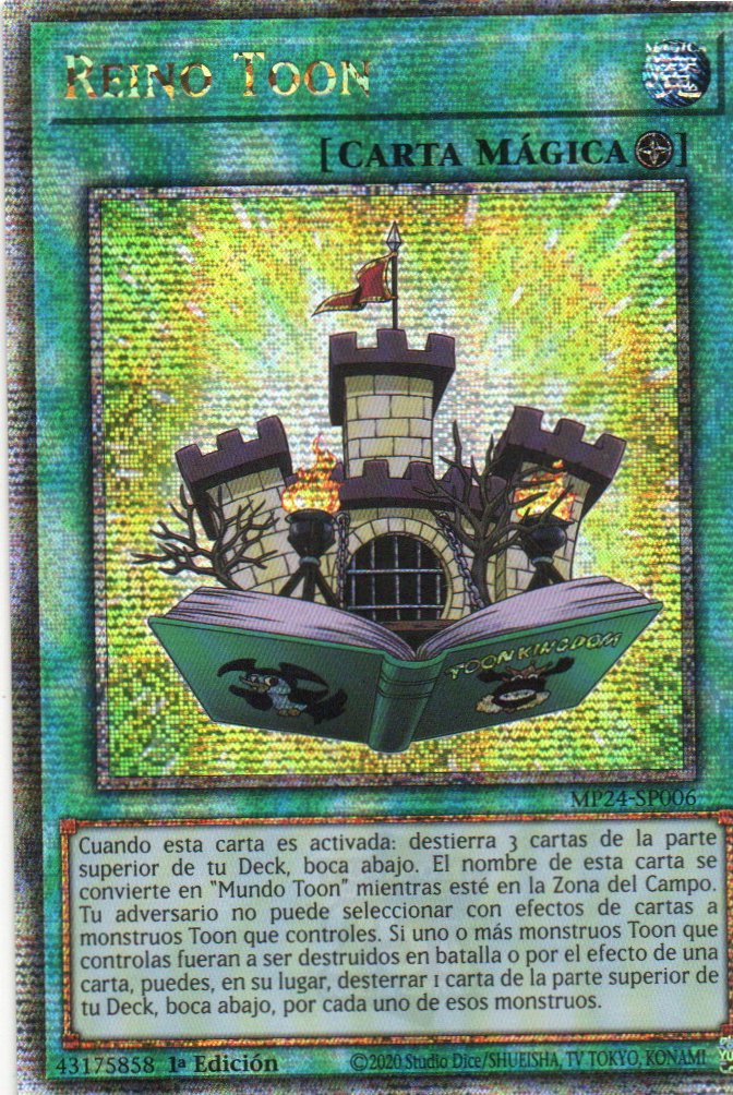 Reino Toon carta yugi MP24-SP006 Quarter Secret Rare