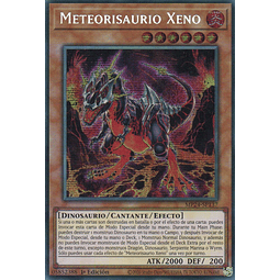 Meteorisaurio Xeno carta yugi MP24-SP137 Prismatic Secret Rare