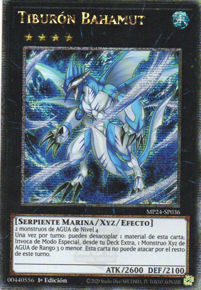 Tiburon Bahamut carta yugi MP24-SP036 Quarter Secret Rare