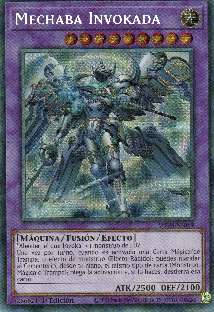 Mechaba Invokada carta yugi MP24-SP059 Prismatic Secret Rare