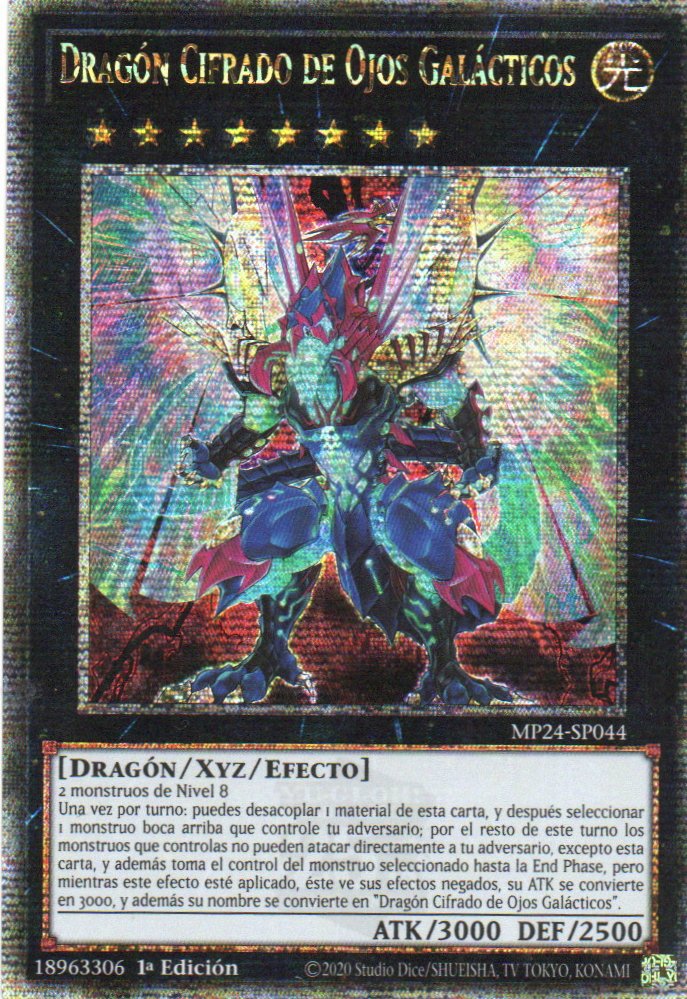 Dragom Cifrado de Ojos Anomalos carta yugi MP24-SP044 Quarter Secret Rare