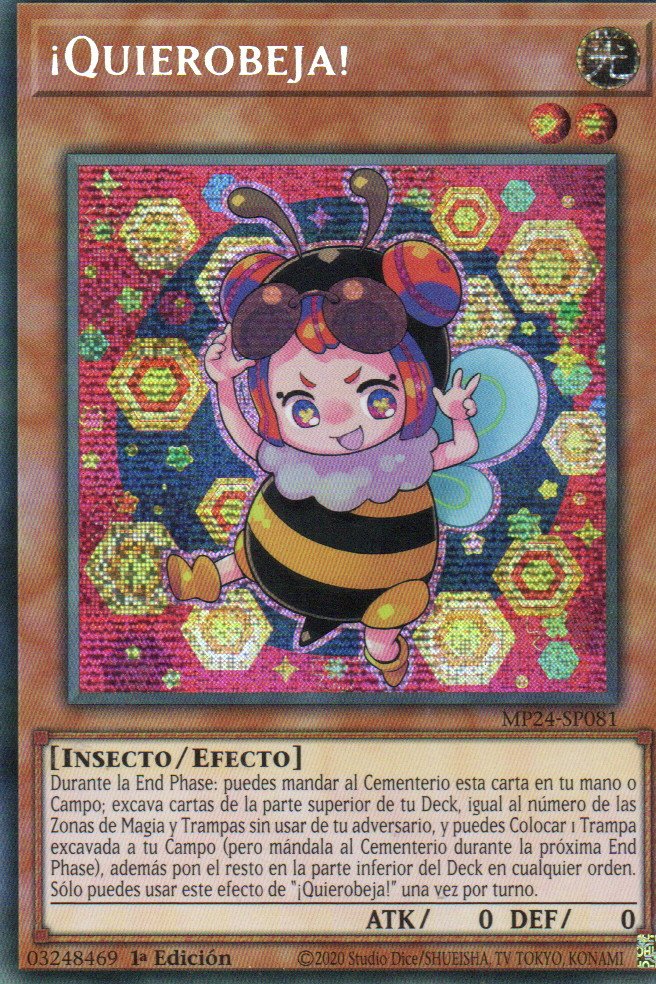 ¡Quierobeja! carta yugi MP24-SP081 Prismatic Secret Rare
