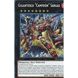 Gigantesto "Campeon" Sargas carta yugi MP24-SP071 Prismatic Secret Rare