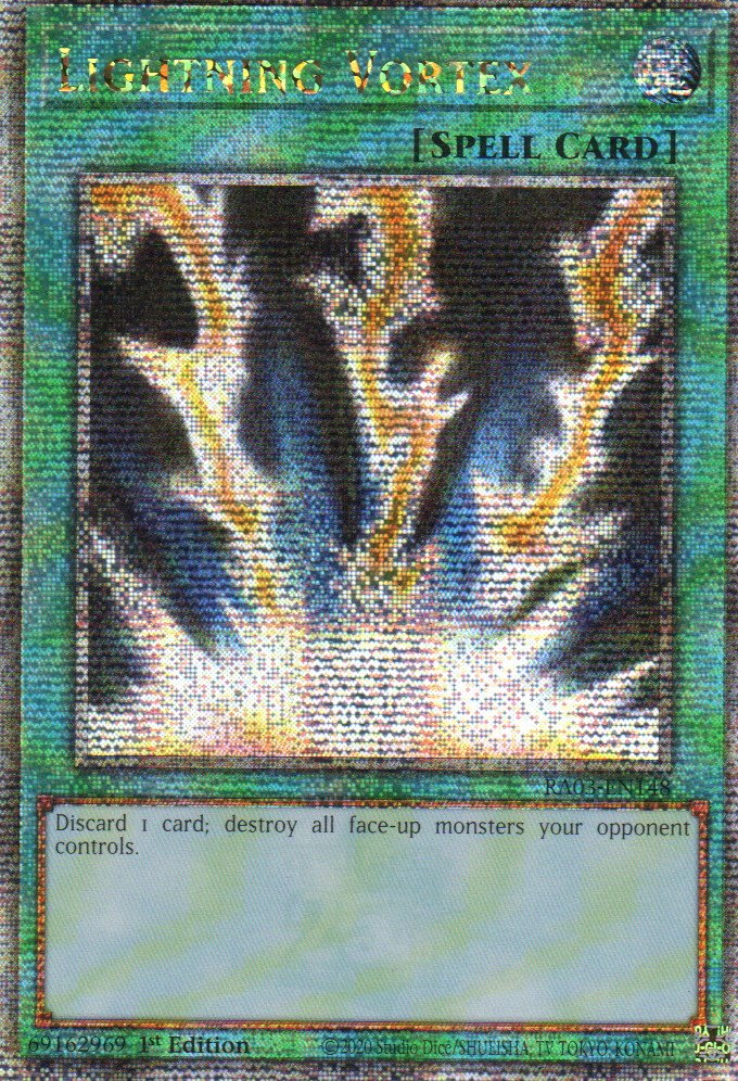 Lightning Vortex carta yugi RA03-EN148 Quarter Secret Rare