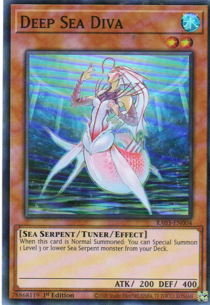 Deep Sea Diva carta yugi RA03-EN004 Super Rare