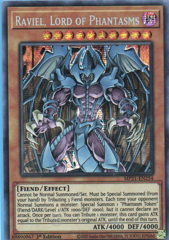 Raviel, Lord of Phantasms carta yugi MP21-EN254 Secret Rare