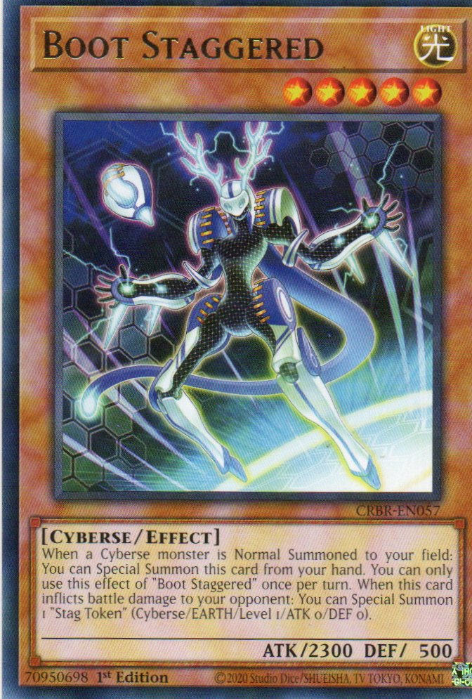 X3 Boot Staggered carta yugi CRBR-EN057 Rare