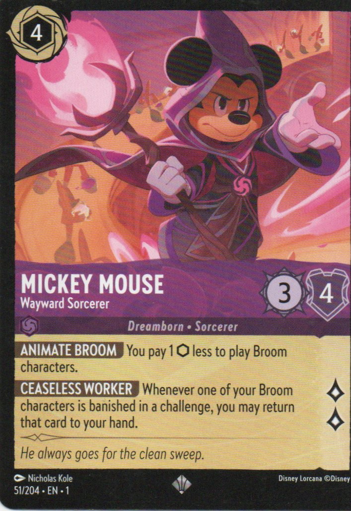 MIckey Mouse Wayward Sorcerer 