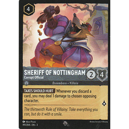 Sheriff of Nottingham Corrupt Offical 