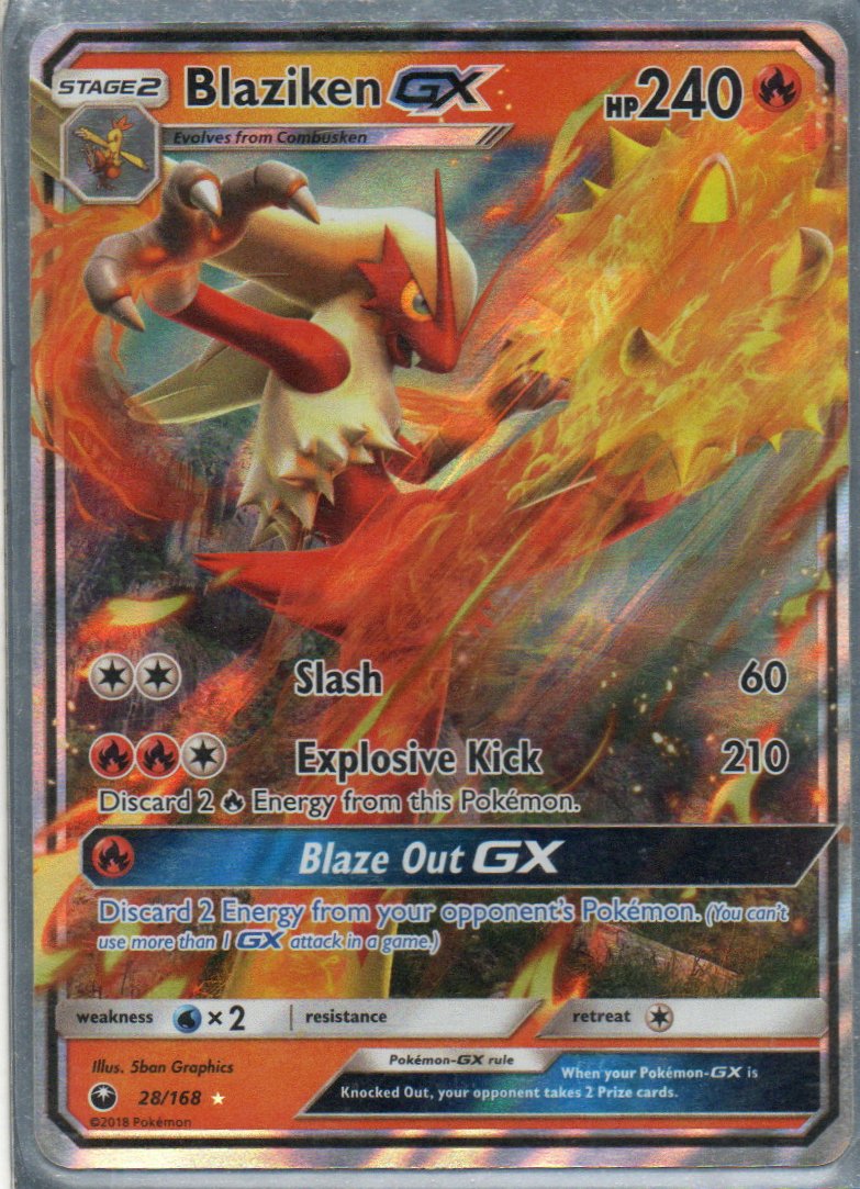 Blaziken GX carta pokemon