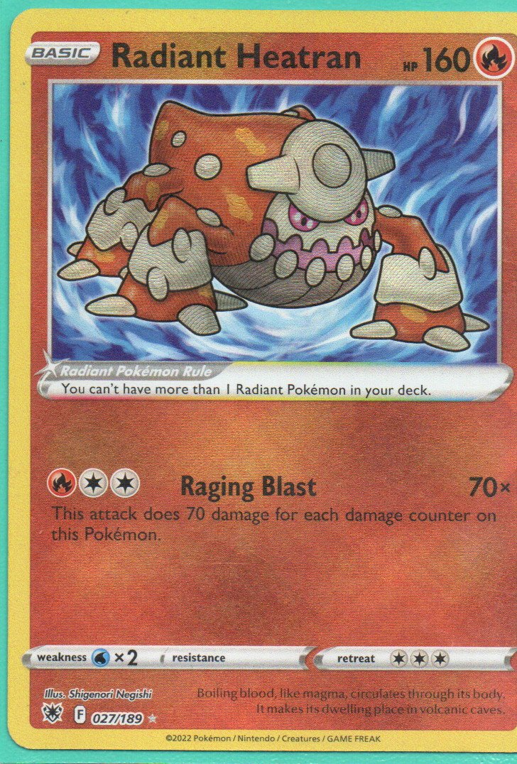 Radiant Heatran carta pokemon