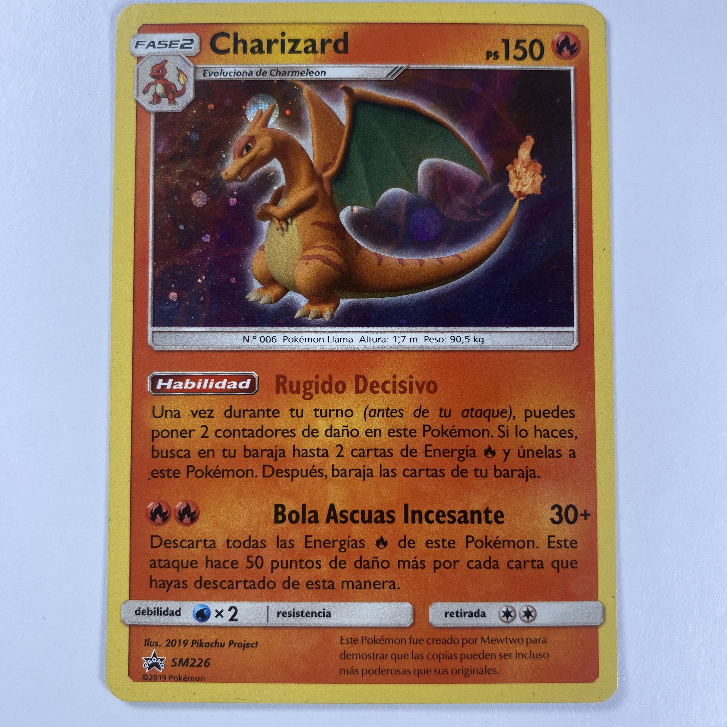 Charizard carta pokemon ES SM226