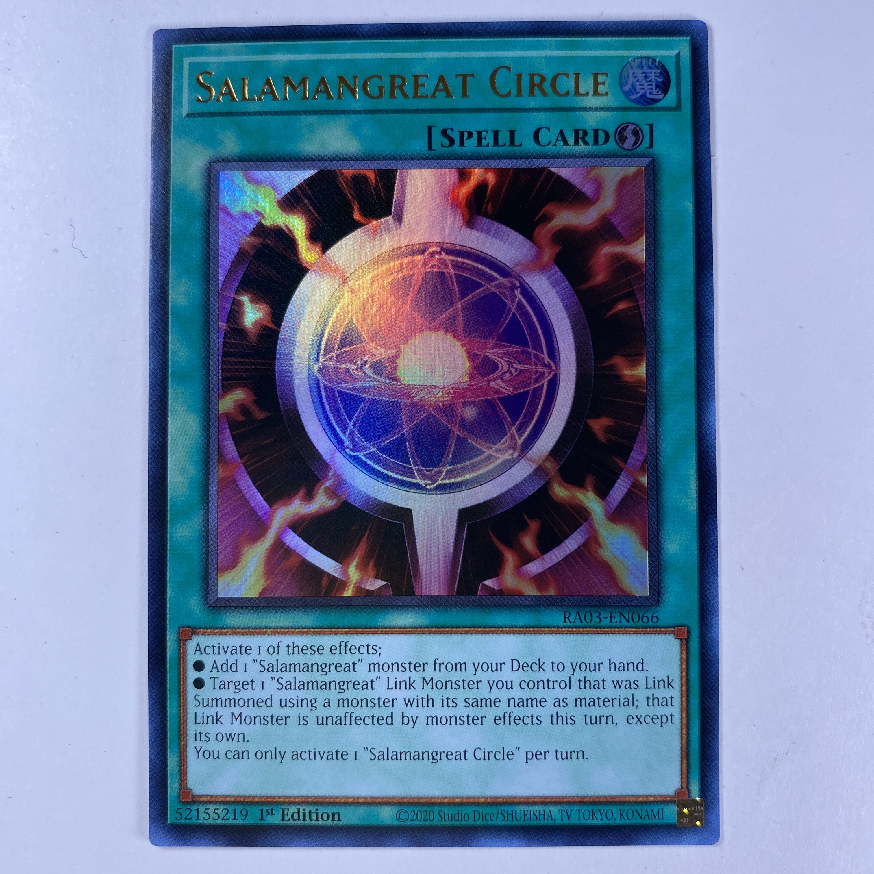 Salamangreat Circle carta yugi RA03-EN066 Ultra Rare 